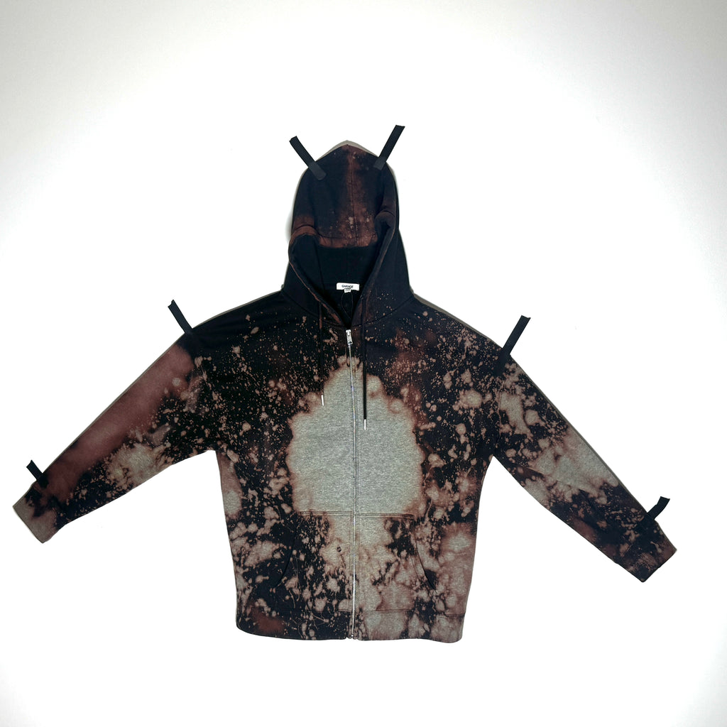 Y2K Bleach Out Hoodie With Back Design