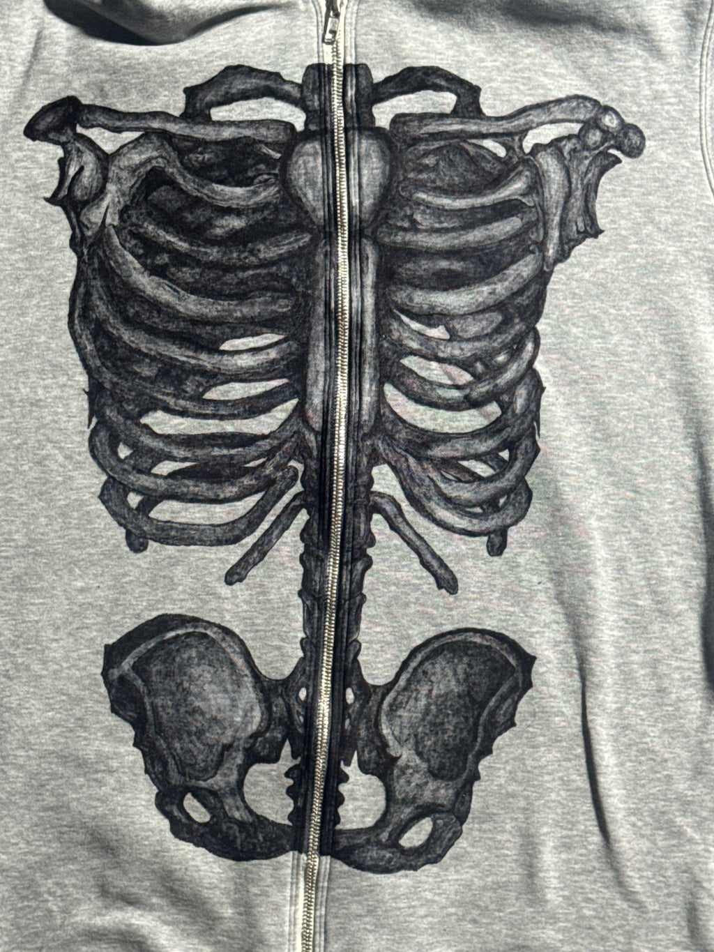 Side Cut Y2K Ribcage Hoodie