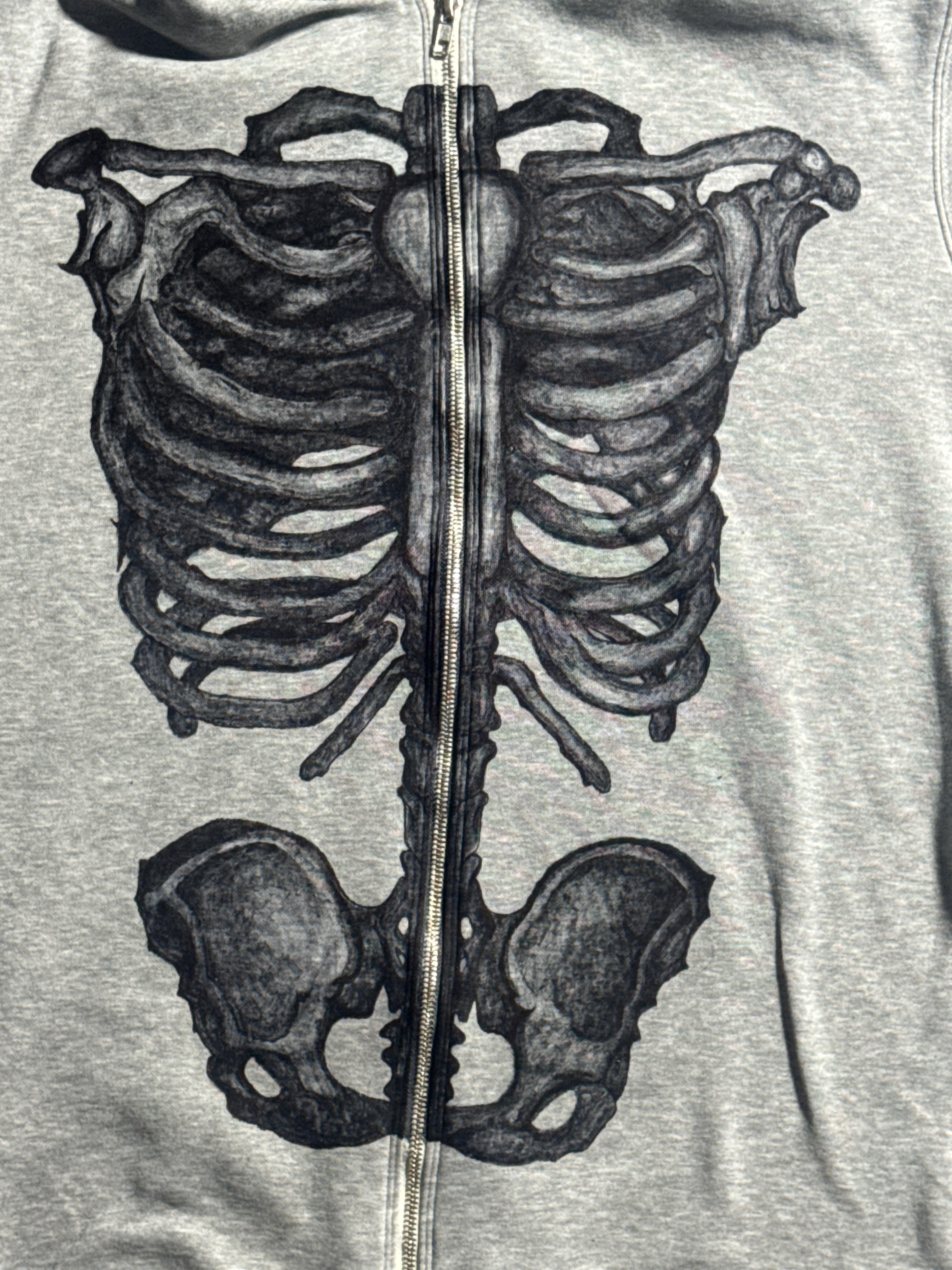 Side Cut Y2K Ribcage Hoodie